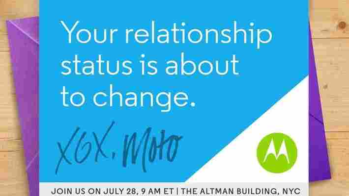 Motorola wants to ‘change your relationship status’ in teaser for July 28th event